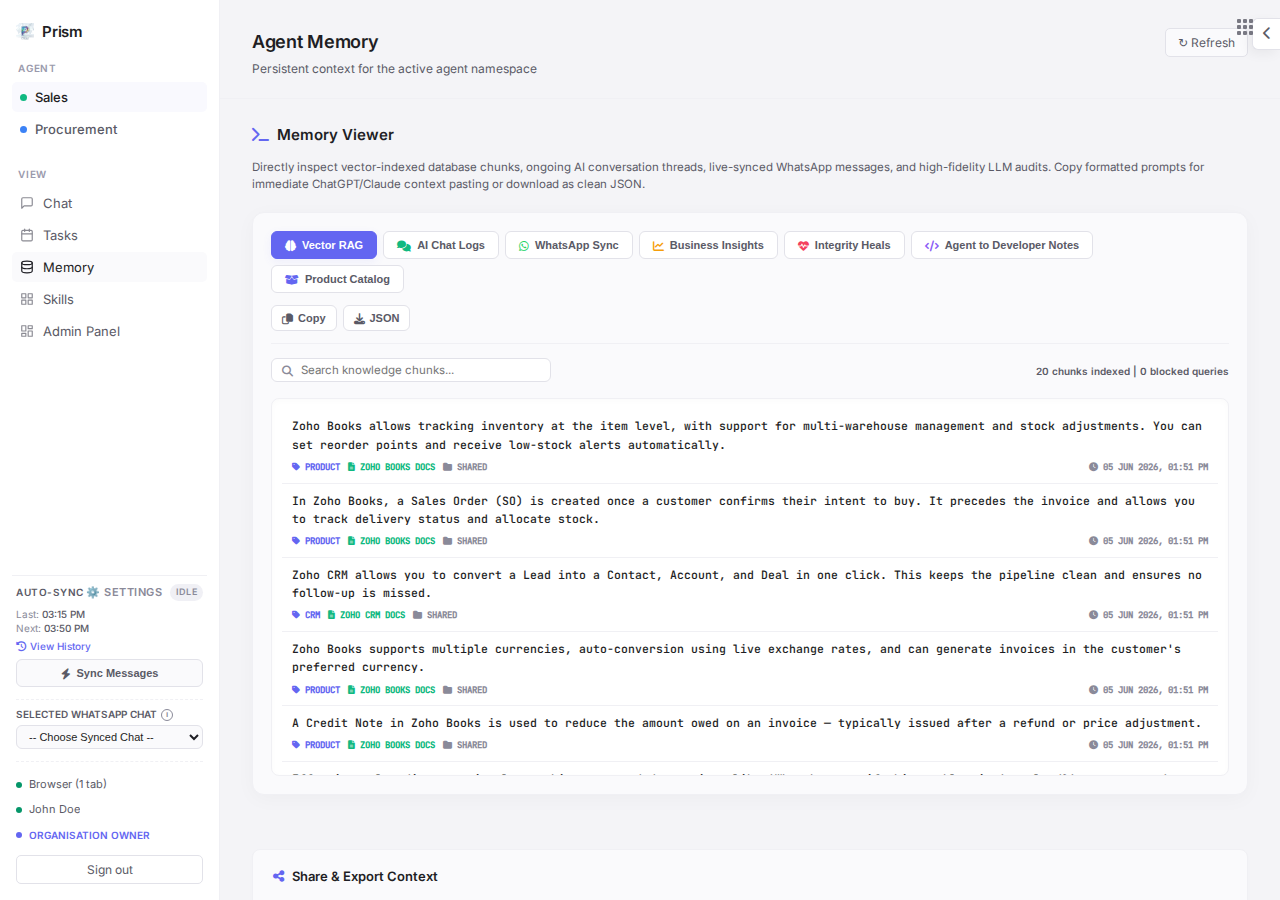 Self-Learning Memory Logs